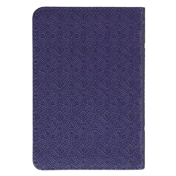 Purple Faux Leather King James Version Mini Pocket Bible