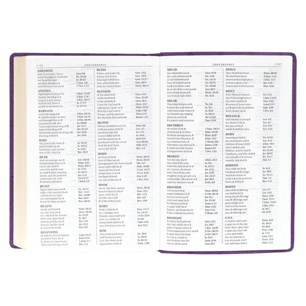 Purple Faux Leather Super Giant Print King James Version Bible