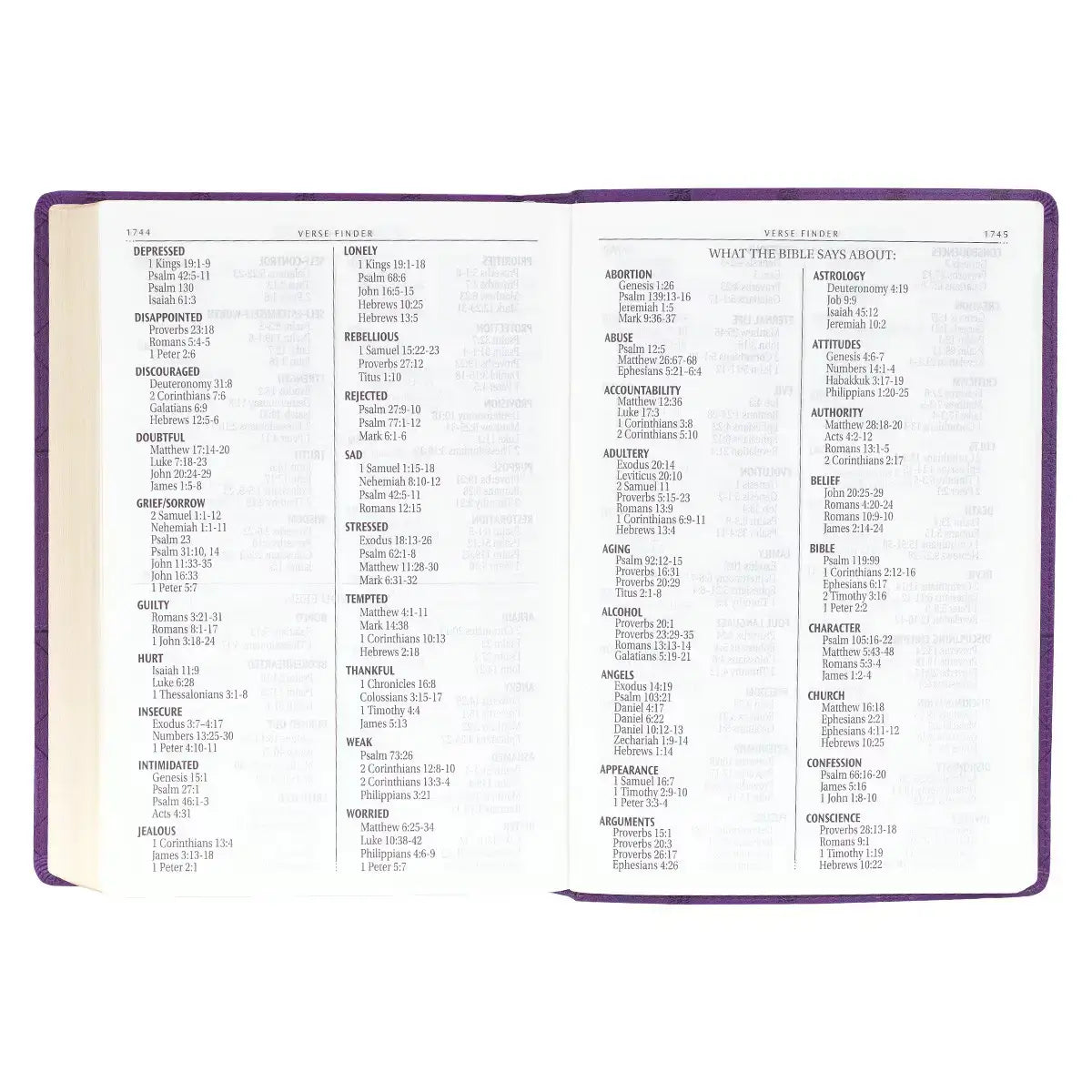 Purple Faux Leather Super Giant Print King James Version Bible
