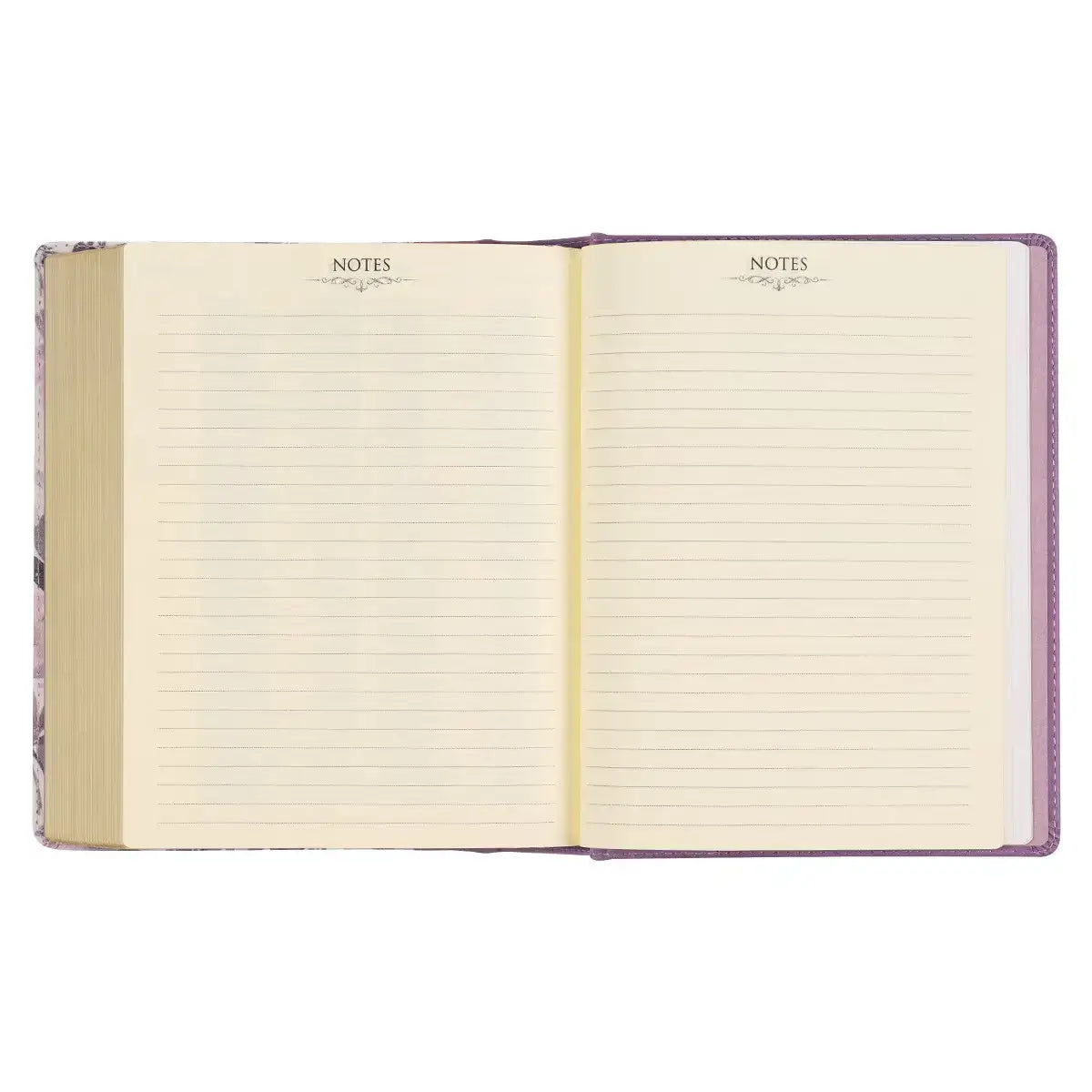 Purple Floral Faux Leather Hardcover Note-Taking Bible