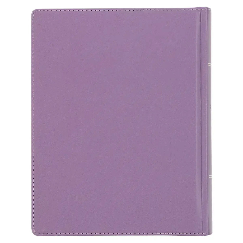 Purple Floral Faux Leather Hardcover Note-Taking Bible
