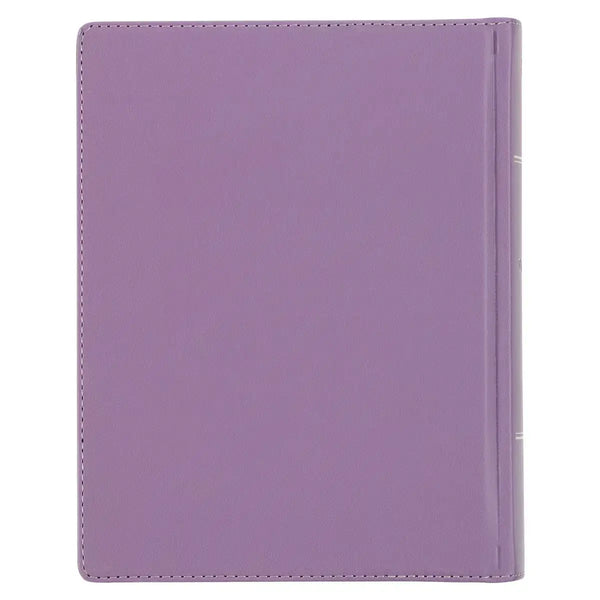 Purple Floral Faux Leather Hardcover Note-Taking Bible