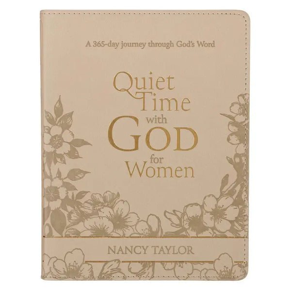 Quiet Time with God for Women Tan Faux Leather Devotional