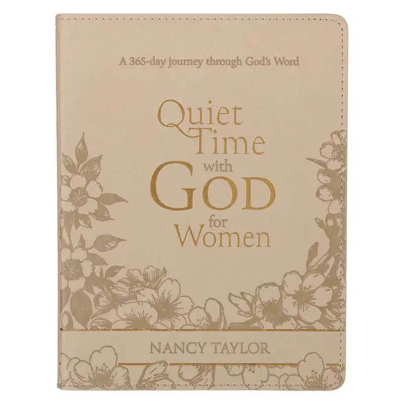 Quiet Time with God for Women Tan Faux Leather Devotional Main image