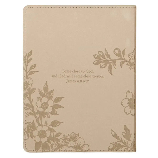 Quiet Time with God for Women Tan Faux Leather Devotional