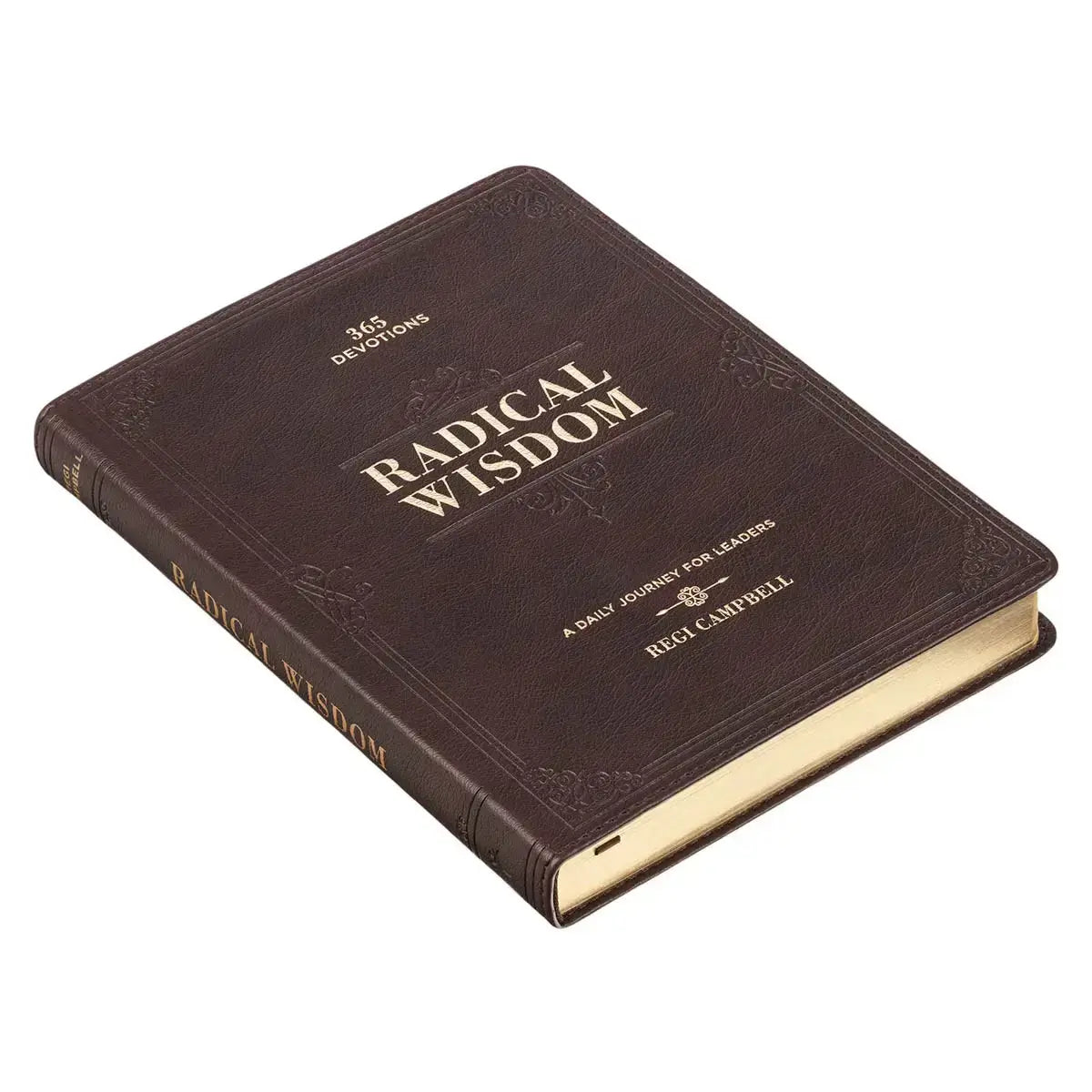 Radical Wisdom Brown Faux Leather Daily Devotional for Leaders