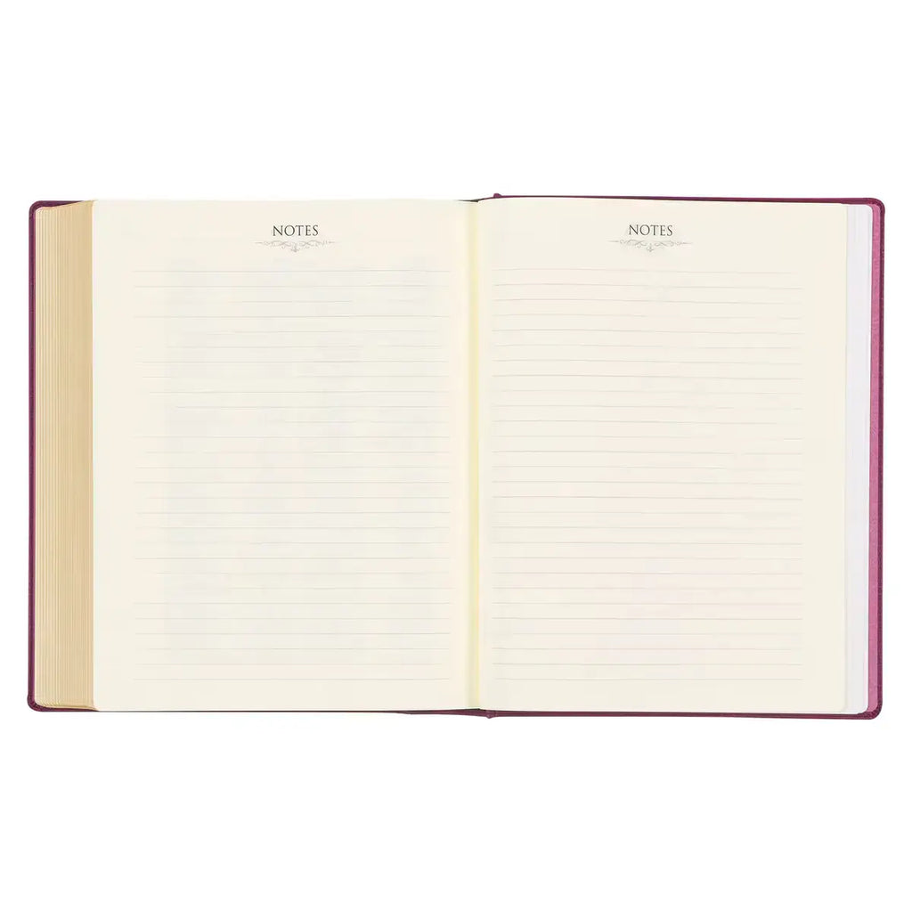 Red Plum Faux Leather Hardcover Large Print King James Version Note-taking Bible