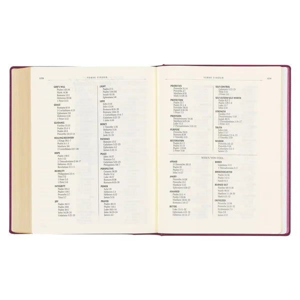 Red Plum Faux Leather Hardcover Large Print King James Version Note-taking Bible