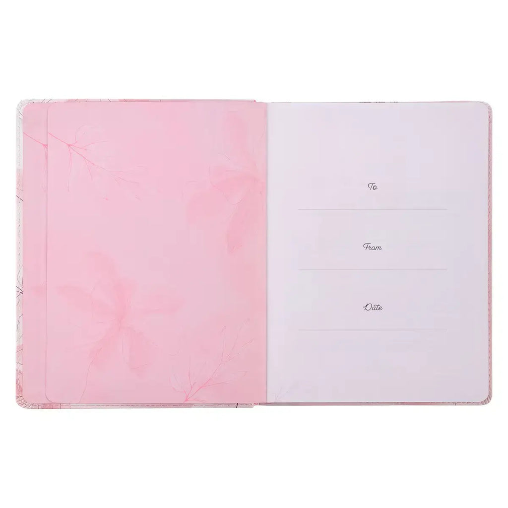 Rest in Me Pink Faux Leather Devotional