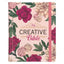 Rose-Pink Floral Faux Leather Hardcover KJV My Creative Bible with Elastic Closure