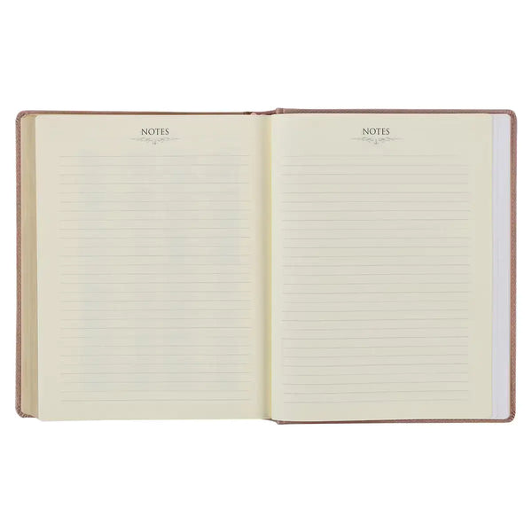 Rose Gold Faux Leather Hardcover Large Print KJV Note-taking Bible