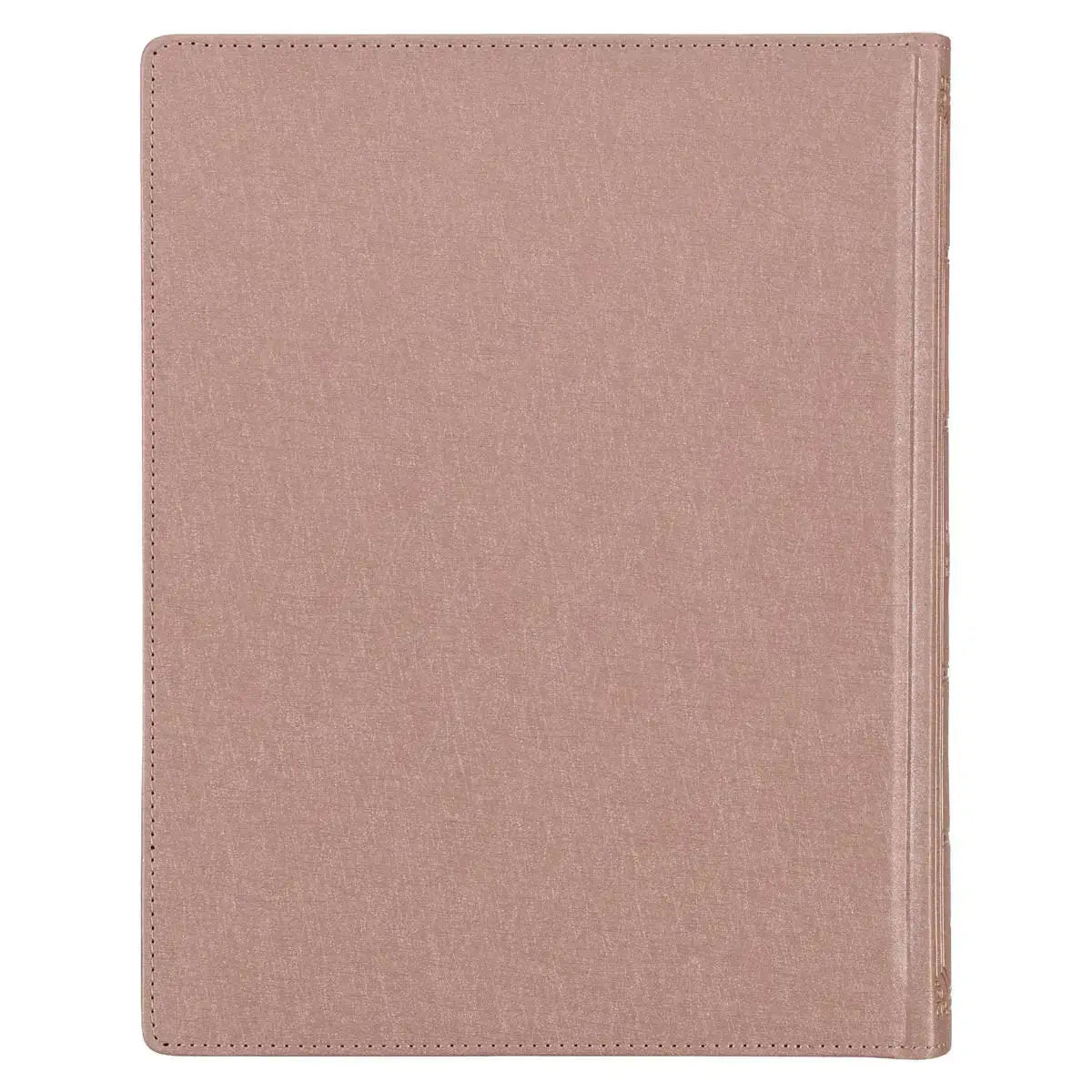 Rose Gold Faux Leather Hardcover Large Print KJV Note-taking Bible