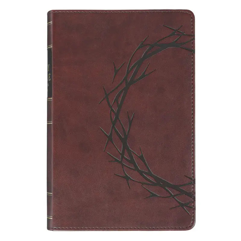 Russet-Brown Faux Leather Personal-Size Giant Print Compact King James Version Bible