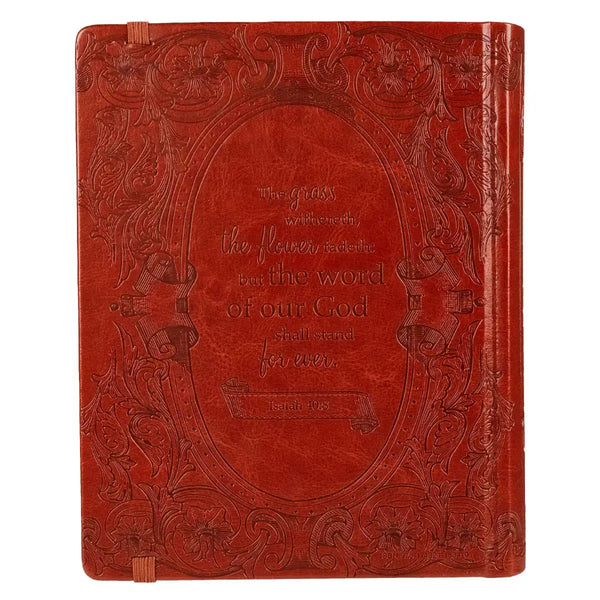 Saddle Tan Faux Leather Hardcover KJV My Creative Bible