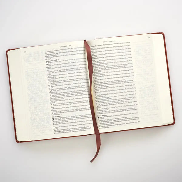 Saddle Tan Faux Leather Hardcover KJV My Creative Bible