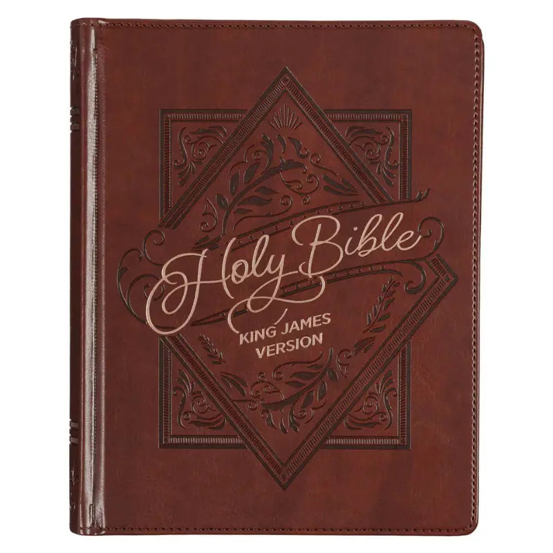Saddle Tan Faux Leather Hardcover King James Version Note-Taking Bible Main image