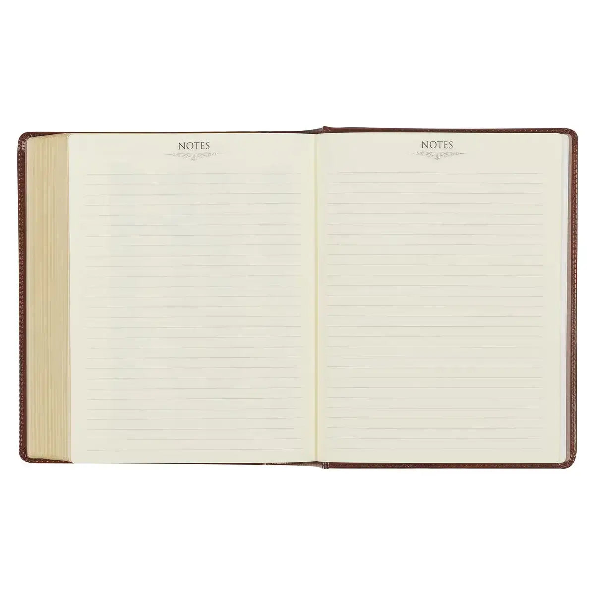 Saddle Tan Faux Leather Hardcover King James Version Note-Taking Bible
