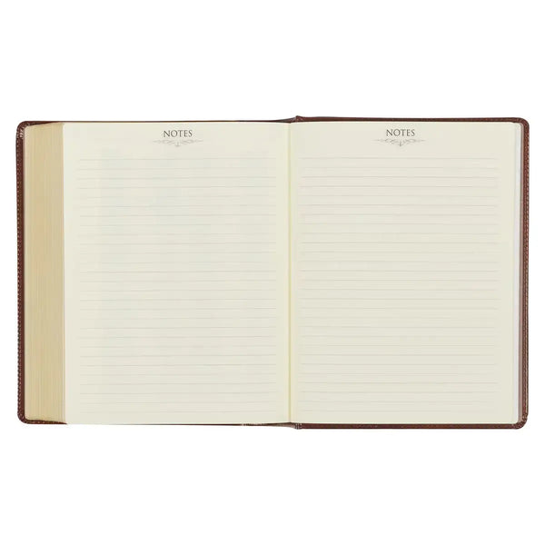 Saddle Tan Faux Leather Hardcover King James Version Note-Taking Bible