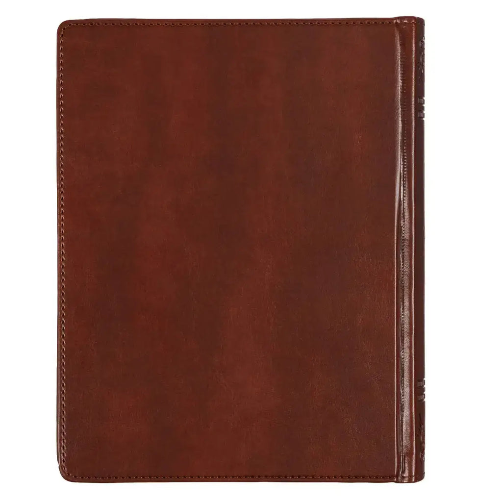 Saddle Tan Faux Leather Hardcover King James Version Note-Taking Bible