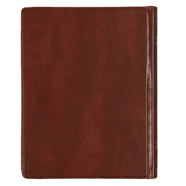 Saddle Tan Faux Leather Hardcover King James Version Note-Taking Bible