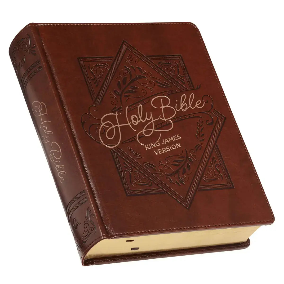 Saddle Tan Faux Leather Hardcover King James Version Note-Taking Bible