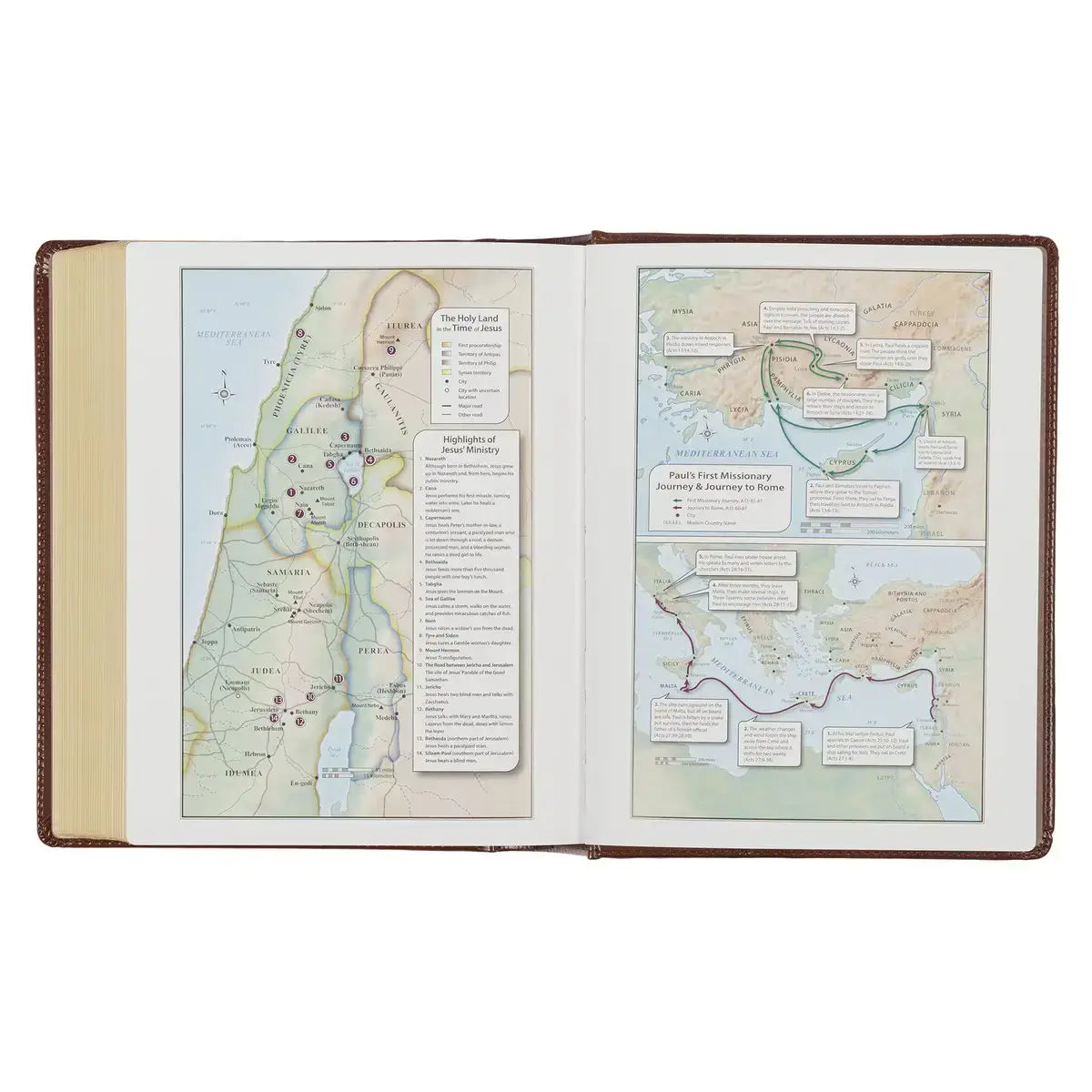 Saddle Tan Faux Leather Hardcover King James Version Note-Taking Bible