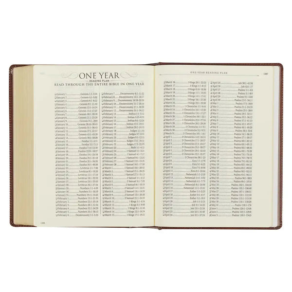 Saddle Tan Faux Leather Hardcover King James Version Note-Taking Bible