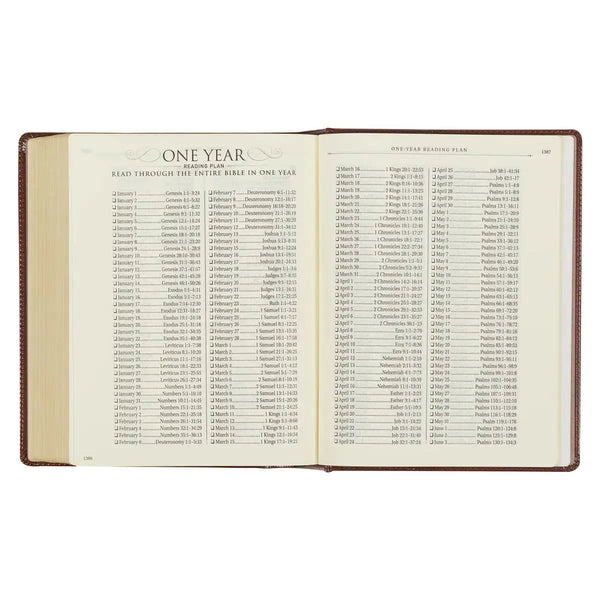 Saddle Tan Faux Leather Hardcover King James Version Note-Taking Bible