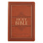 Saddle Tan Faux Leather Large Print Thinline King James Version Bible with Thumb Index