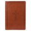 Saddle Tan Faux Leather Super Giant Print King James Version Bible