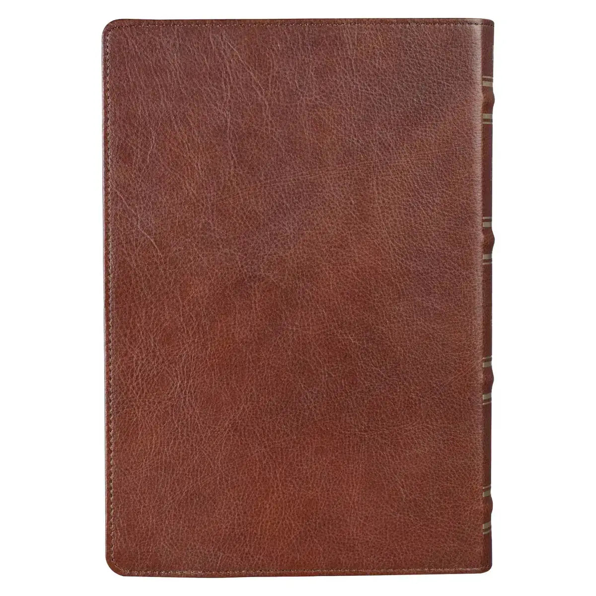 Saddle Tan Full-Grain Leather Giant Print Full-size King James Version Bible with Thumb Indexing Secondary image
