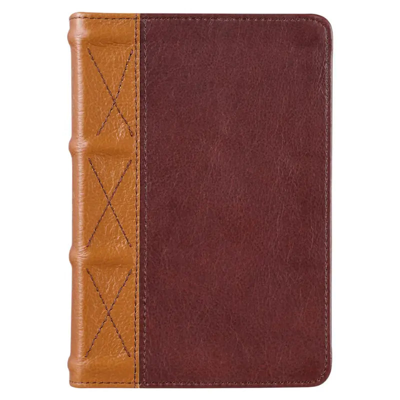 Saddle Tan & Butterscotch Large Print Compact KJV Bible