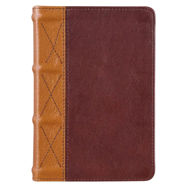 Saddle Tan & Butterscotch Large Print Compact KJV Bible