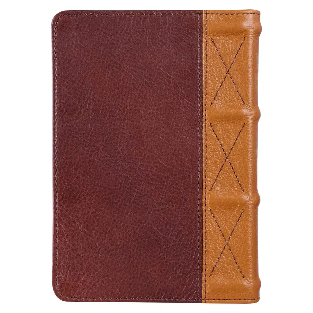 Saddle Tan & Butterscotch Large Print Compact KJV Bible