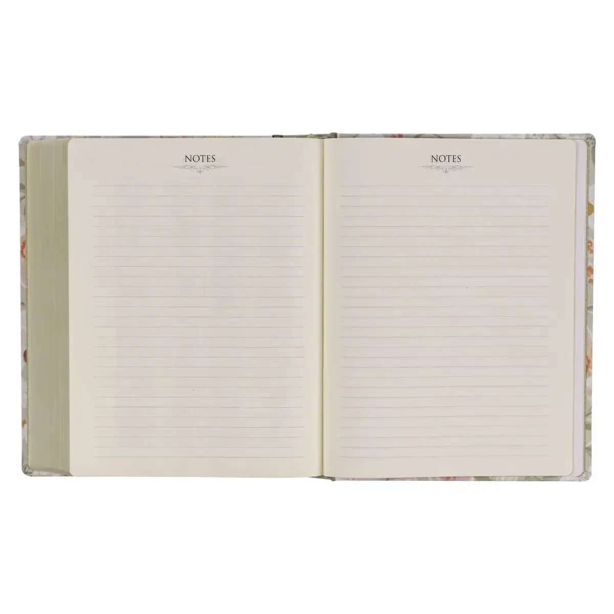 Sage Green Floral Hardcover Amelia Collection Large Print King James Version Note-taking Bible - Luke 22:42