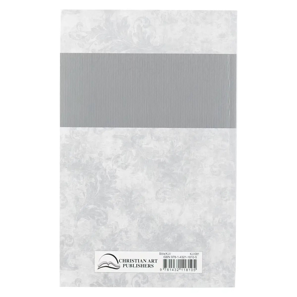 Silver-Gray Damask Softcover King James Version Outreach Bible