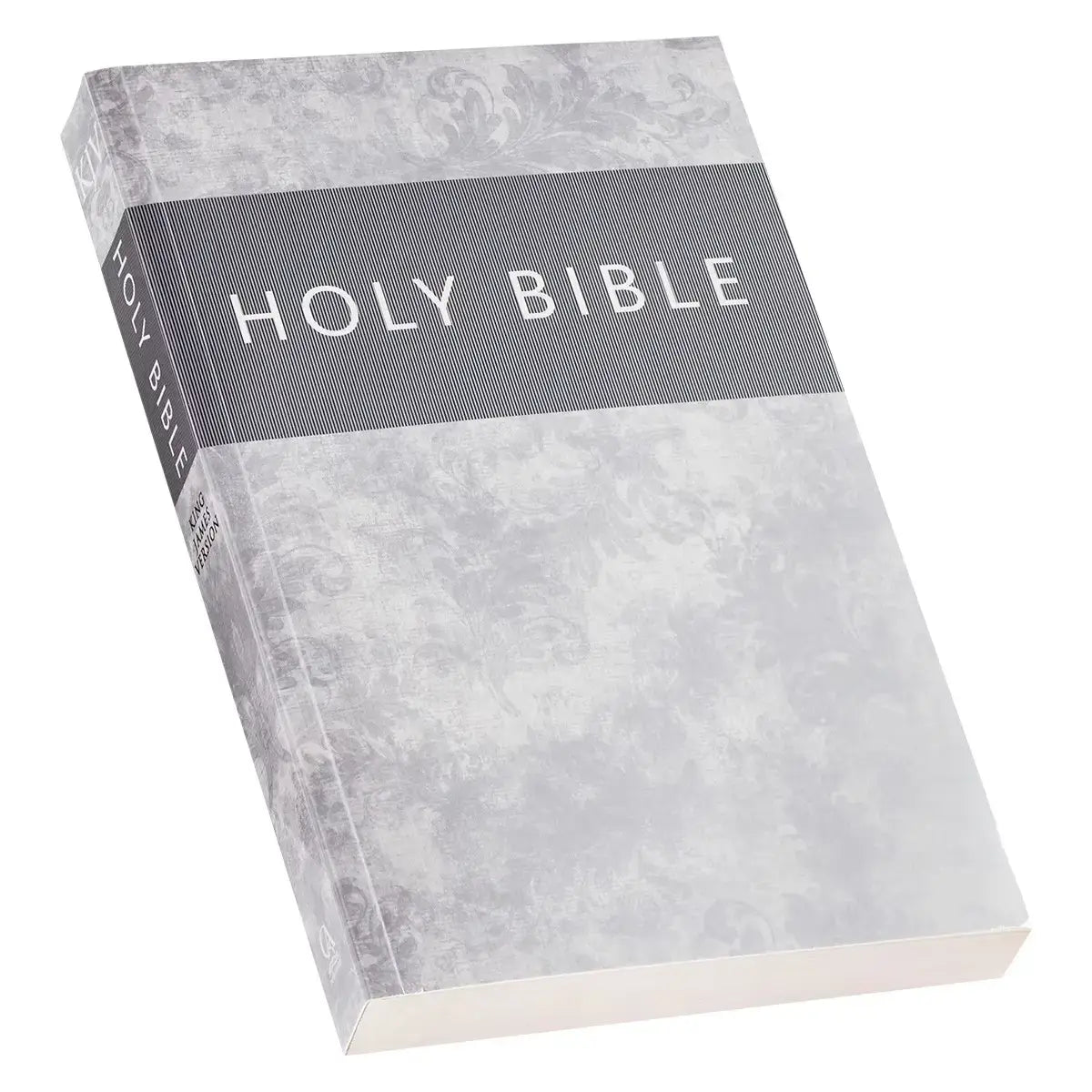 Silver-Gray Damask Softcover King James Version Outreach Bible