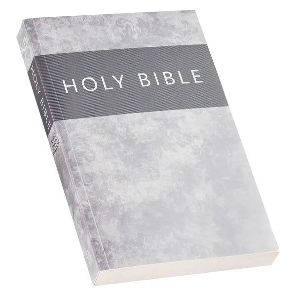 Silver-Gray Damask Softcover King James Version Outreach Bible