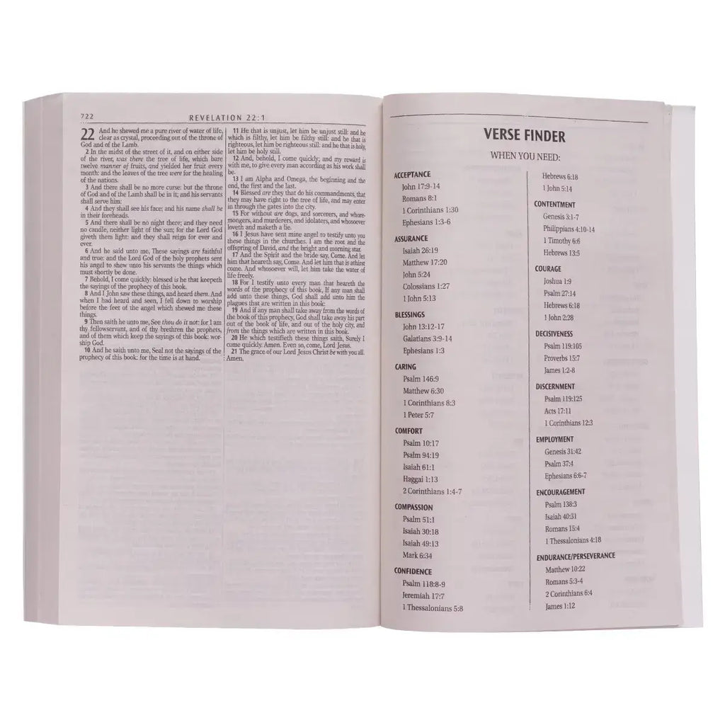 Silver-Gray Damask Softcover King James Version Outreach Bible