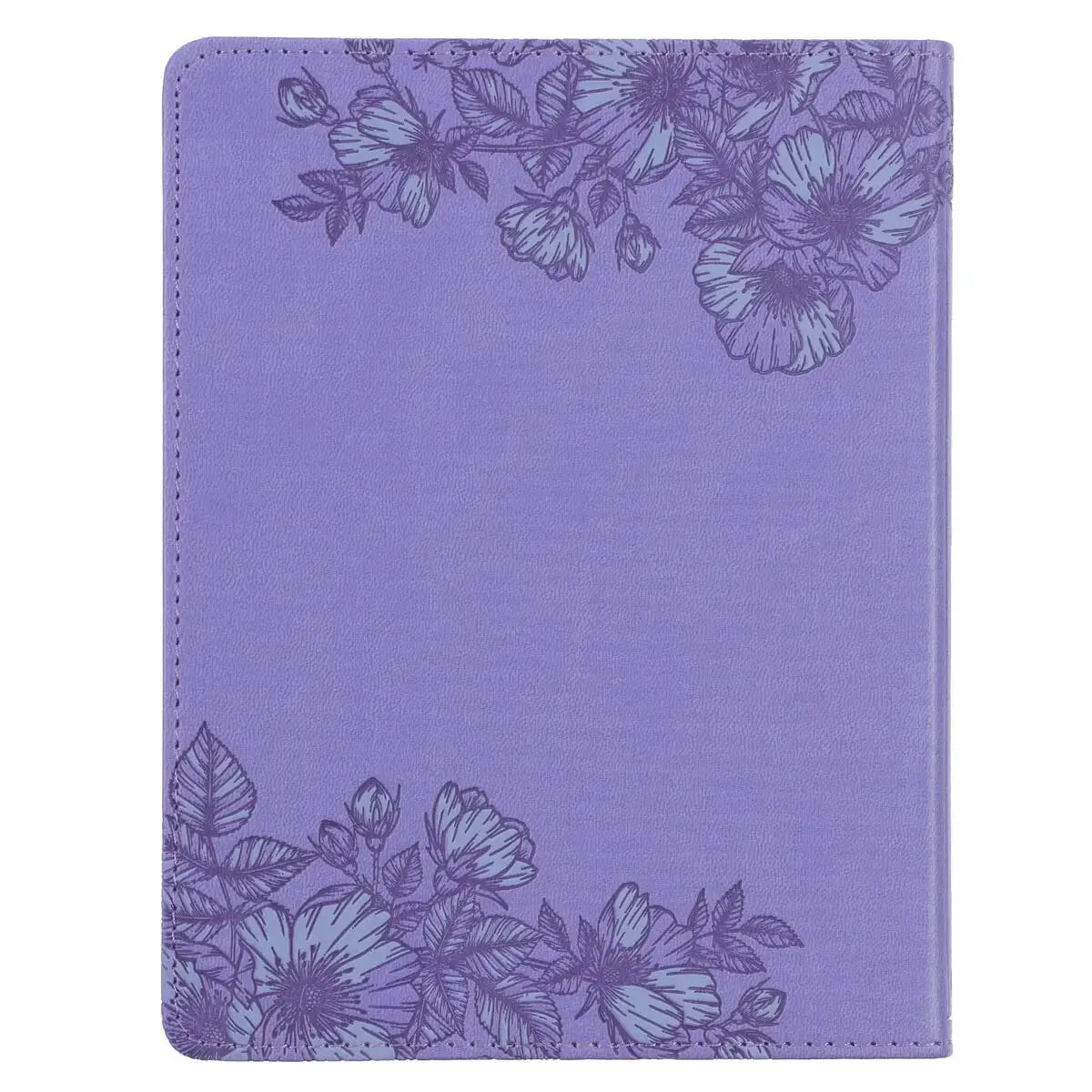 Strong & Courageous Purple Faux Leather Devotional