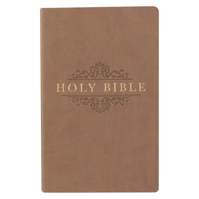 Tan Faux Leather King James Version Gift & Award Bible