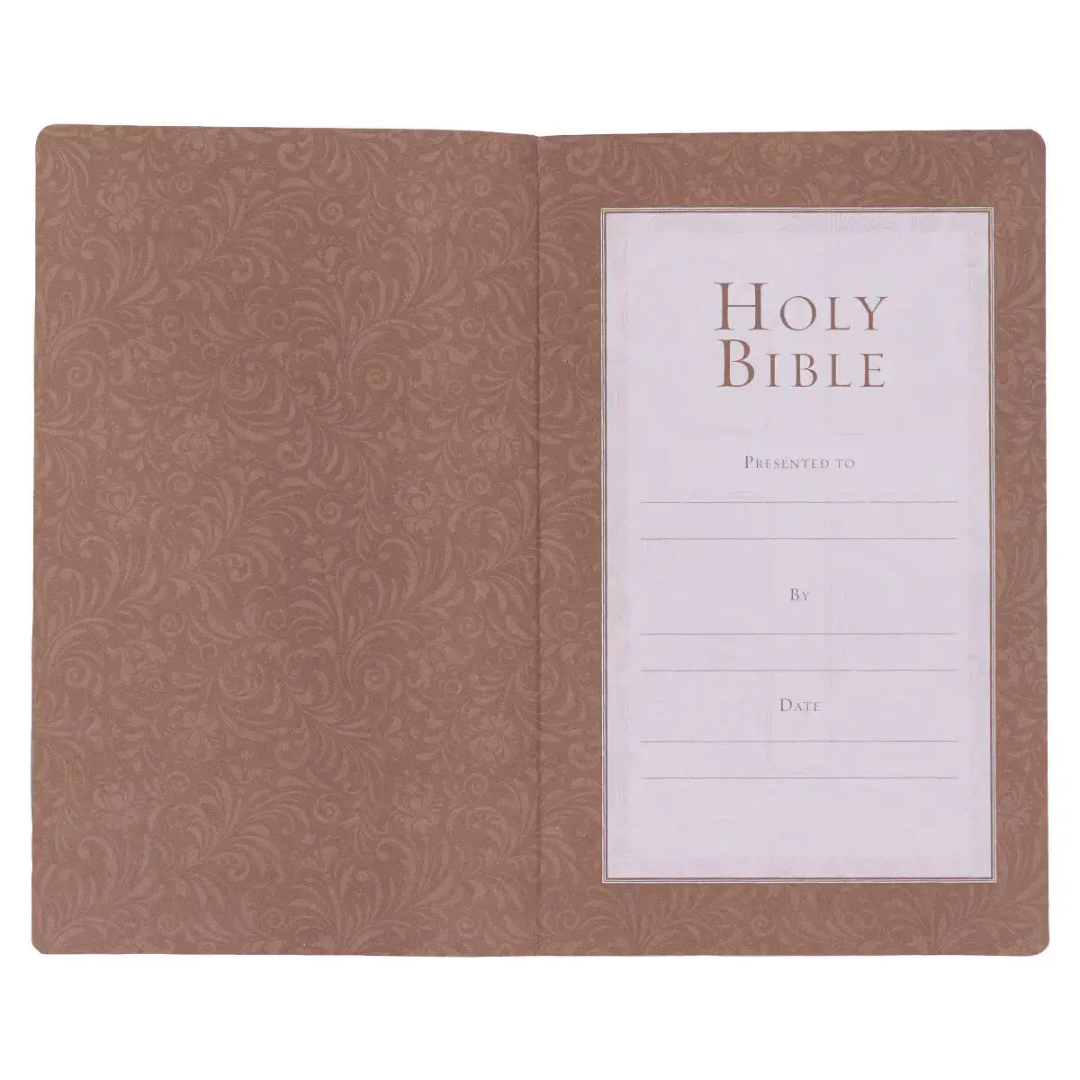 Tan Faux Leather King James Version Gift & Award Bible