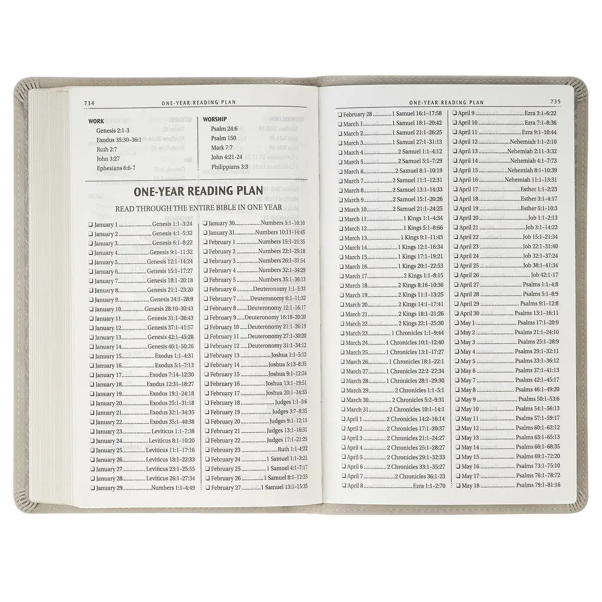 Taupe Floral Faux Leather King James Version Gift Edition Bible