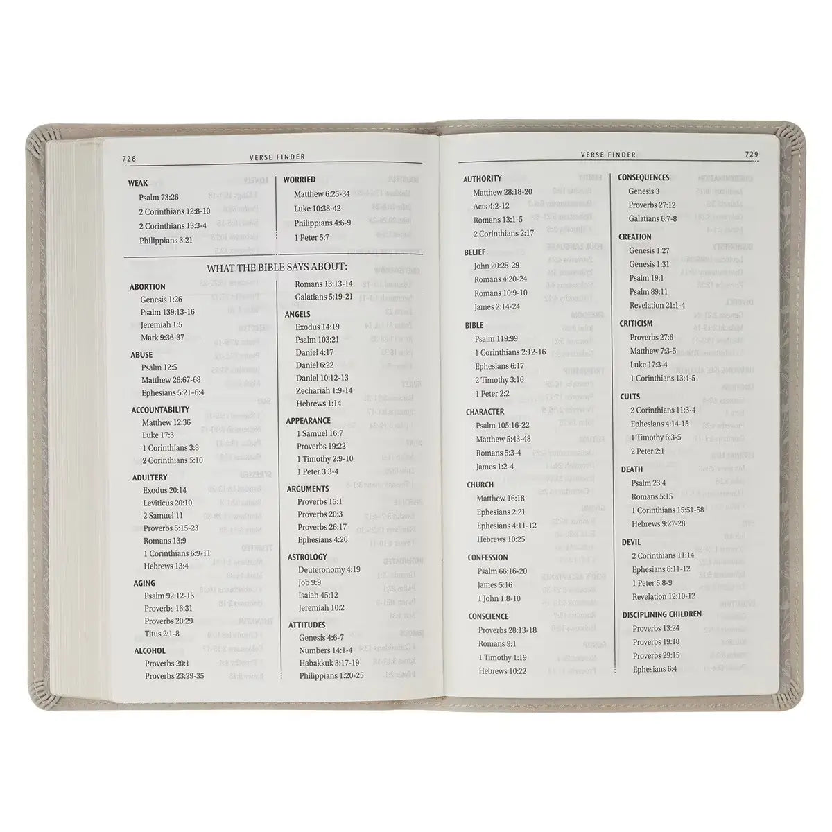 Taupe Floral Faux Leather King James Version Gift Edition Bible