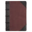 Tawny & Dark Brown Full Grain Leather Giant Print King James Version Bible with Thumb Index