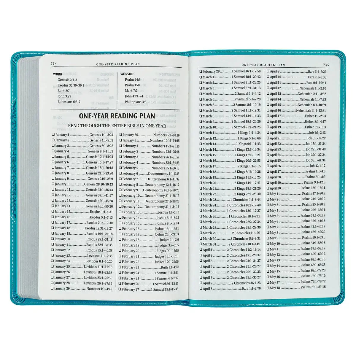 Teal Butterfly Faux Leather King James Version Gift Edition Bible