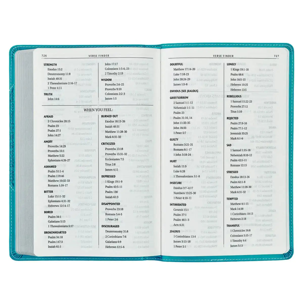 Teal Butterfly Faux Leather King James Version Gift Edition Bible