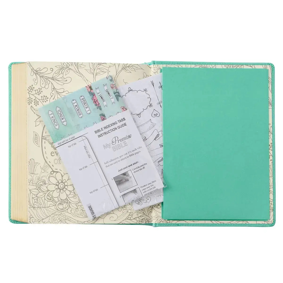 Teal Faux Leather Hardcover KJV My Creative Bible