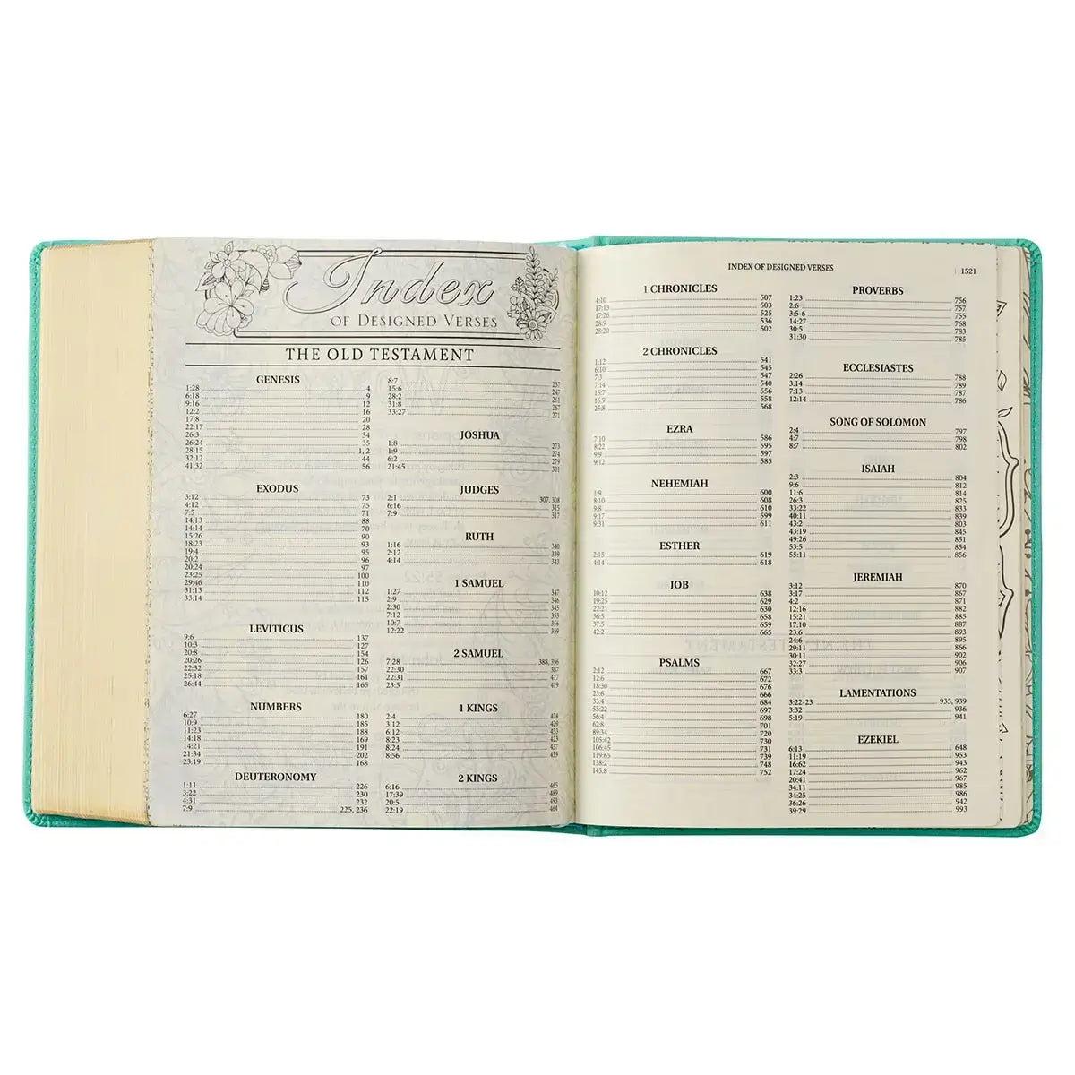 Teal Faux Leather Hardcover KJV My Creative Bible