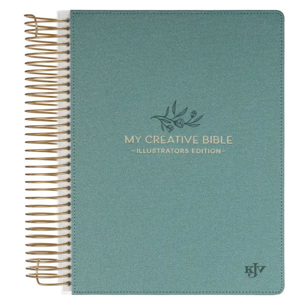 Teal Faux Leather Hardcover My Creative Bible Illustrators Edition